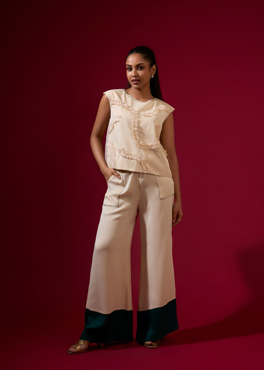 Frida Ruffle Coord Set - Ivory