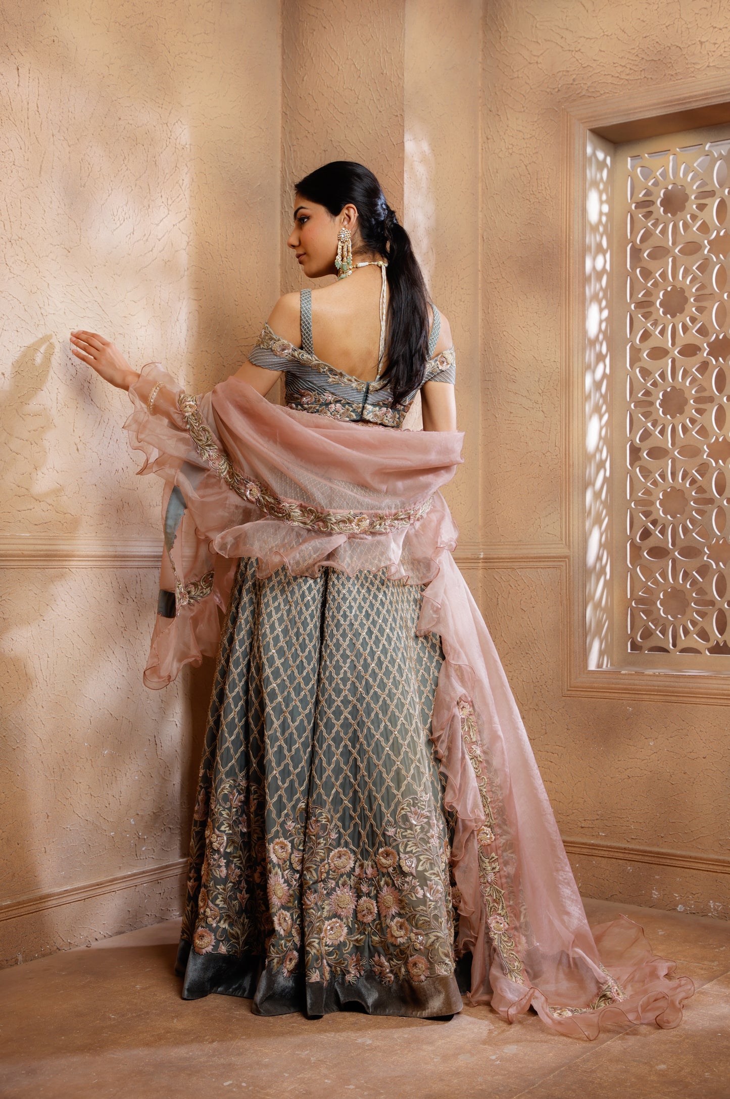 Slate Gray Alila Lehenga Set