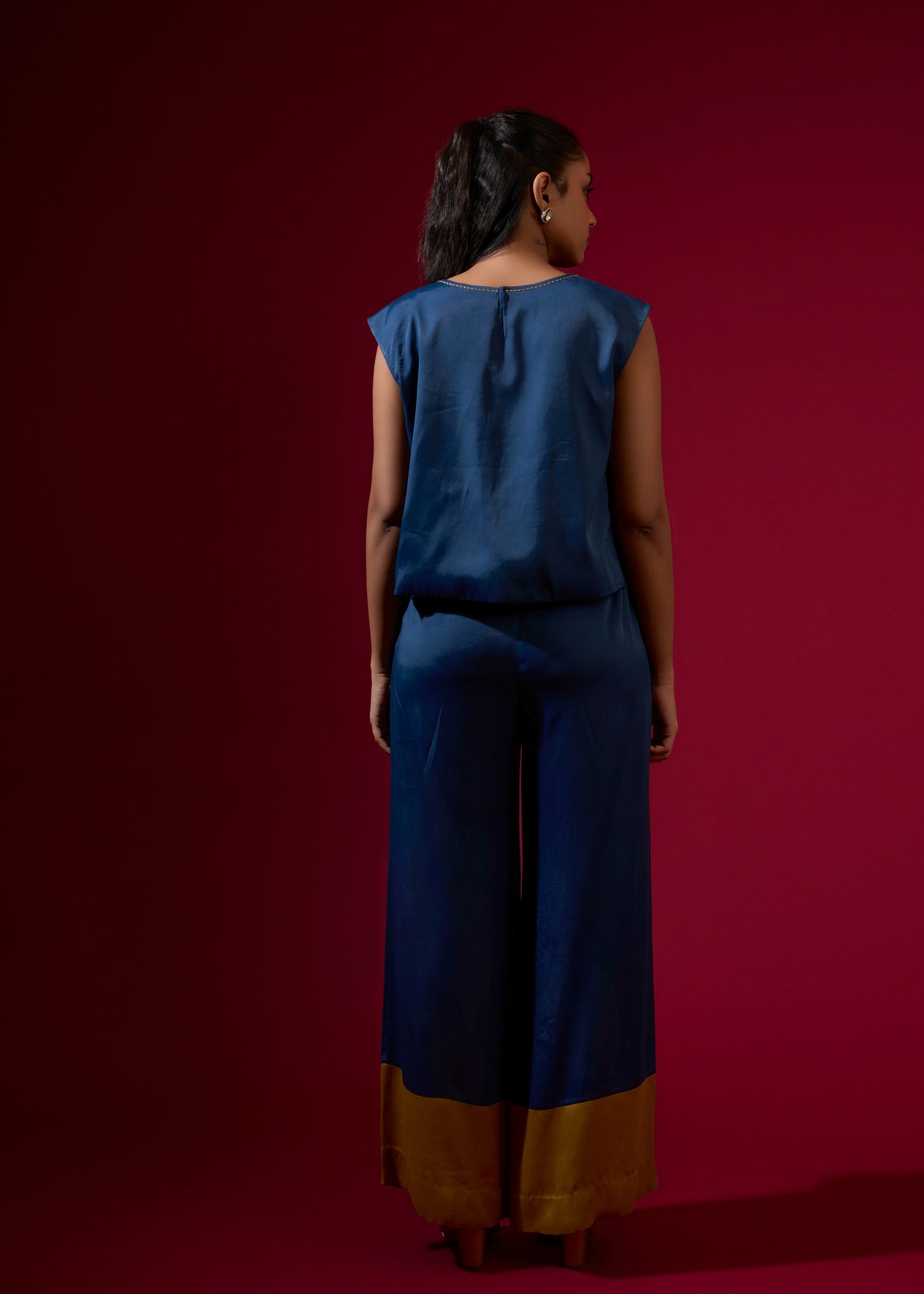 Frida Ruffle Coord Set - Blue