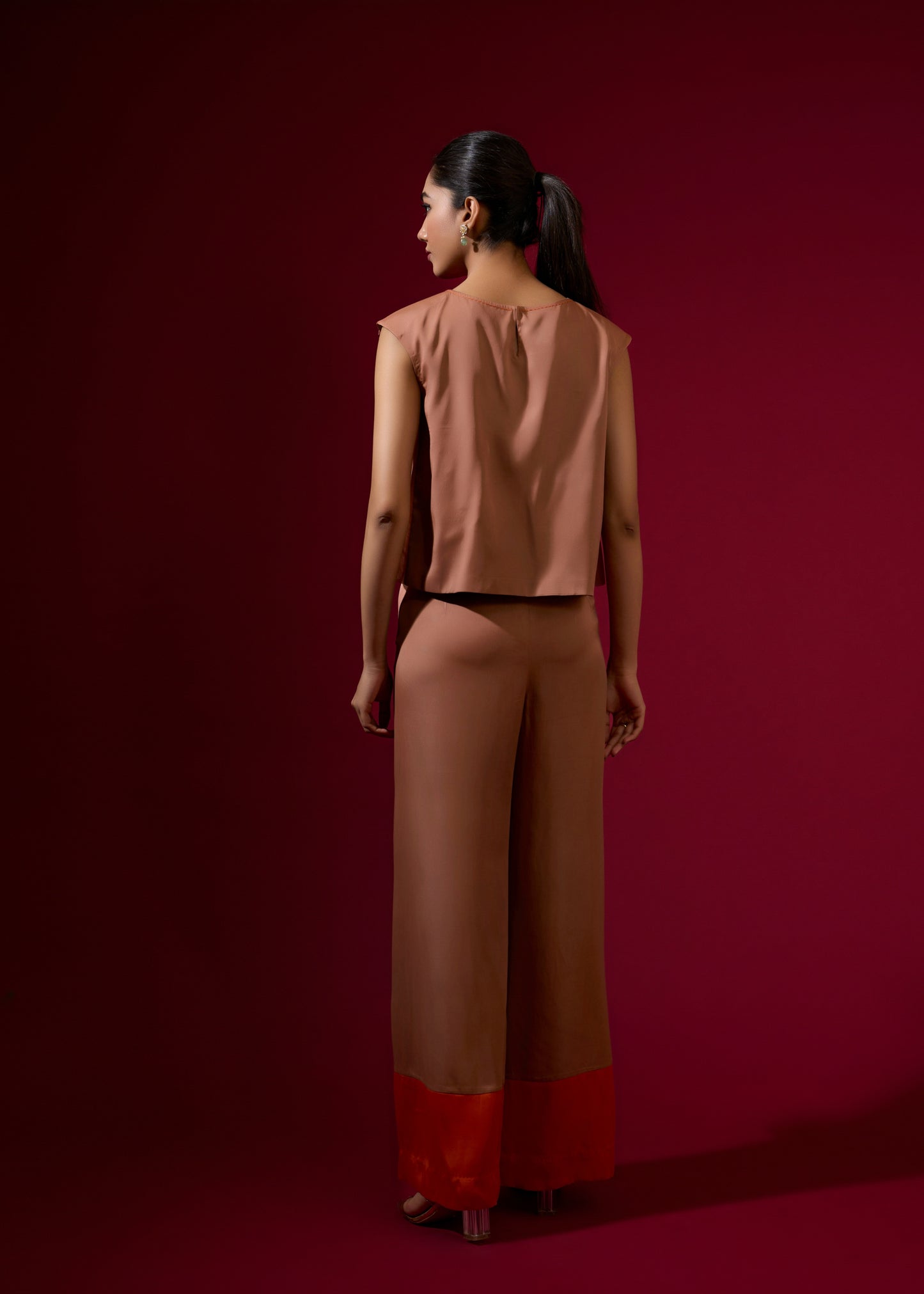 Frida Ruffle Coord Set - Mocha