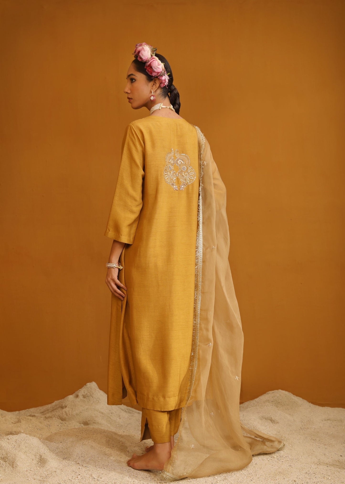 Firoza Kurta Set - Gold