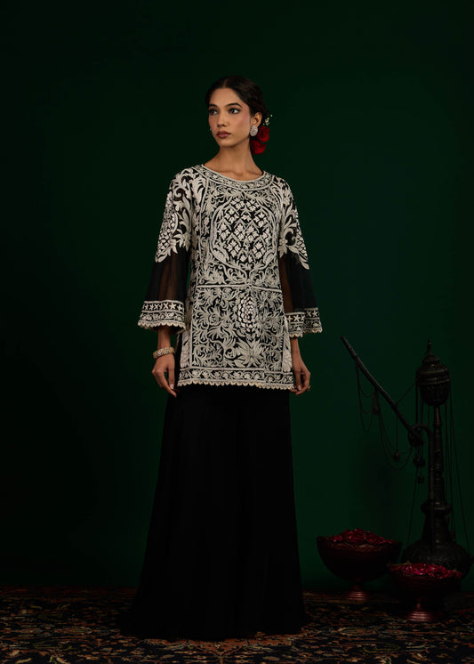 Rajsi Kurta with Palazzo - Black
