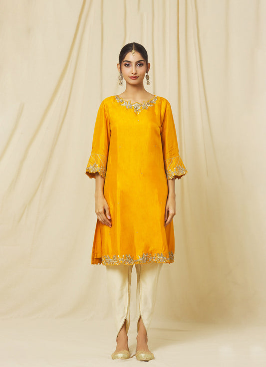 Mustard Shabana Dhoti Set