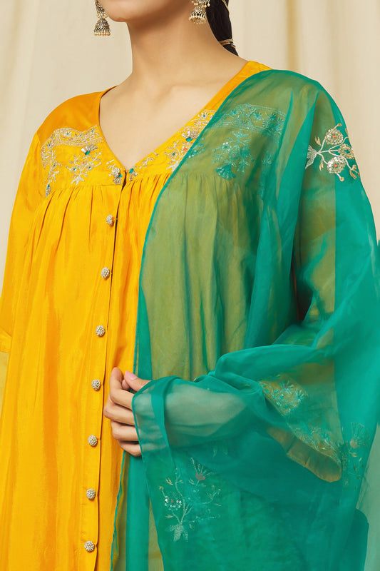Mustard Zeenat Set