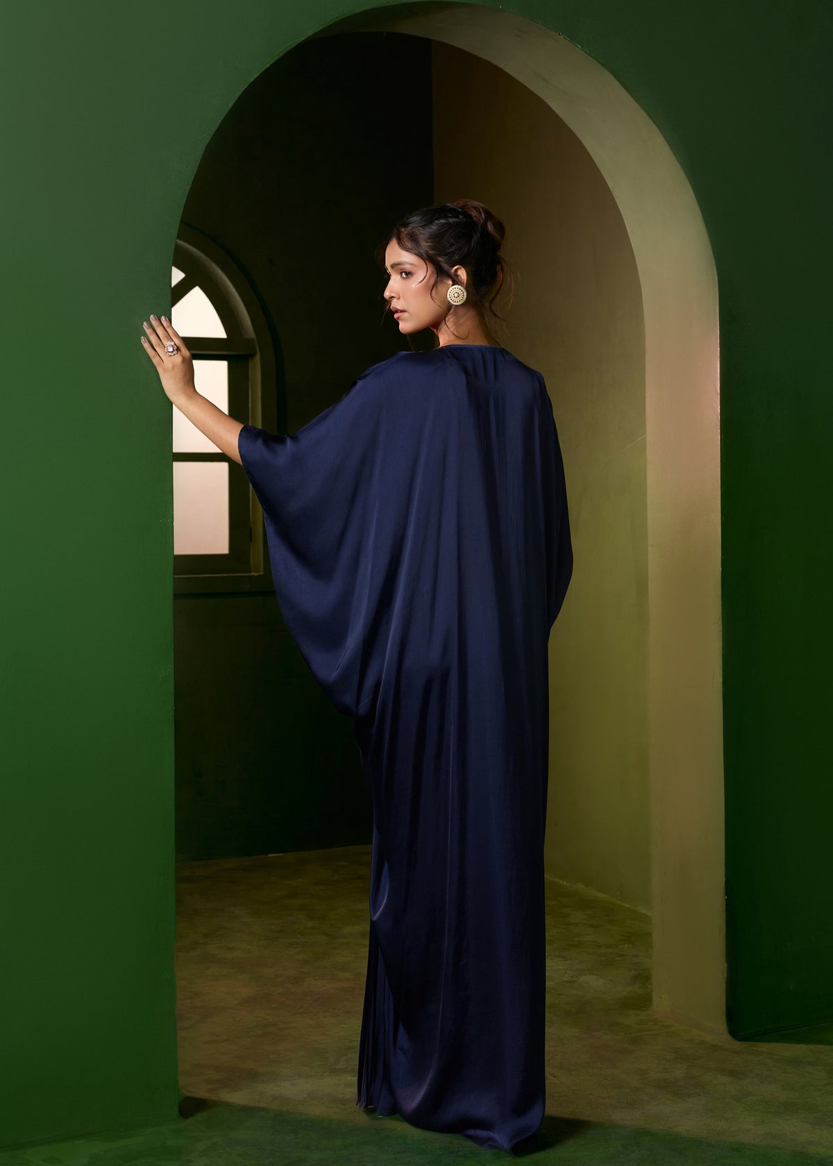 Riviera Knot Kaftan-Midnight Blue