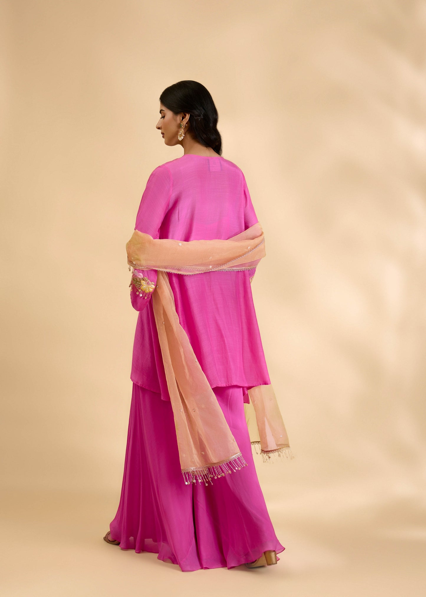 Rani Amaya Short Kurta Sharara Set