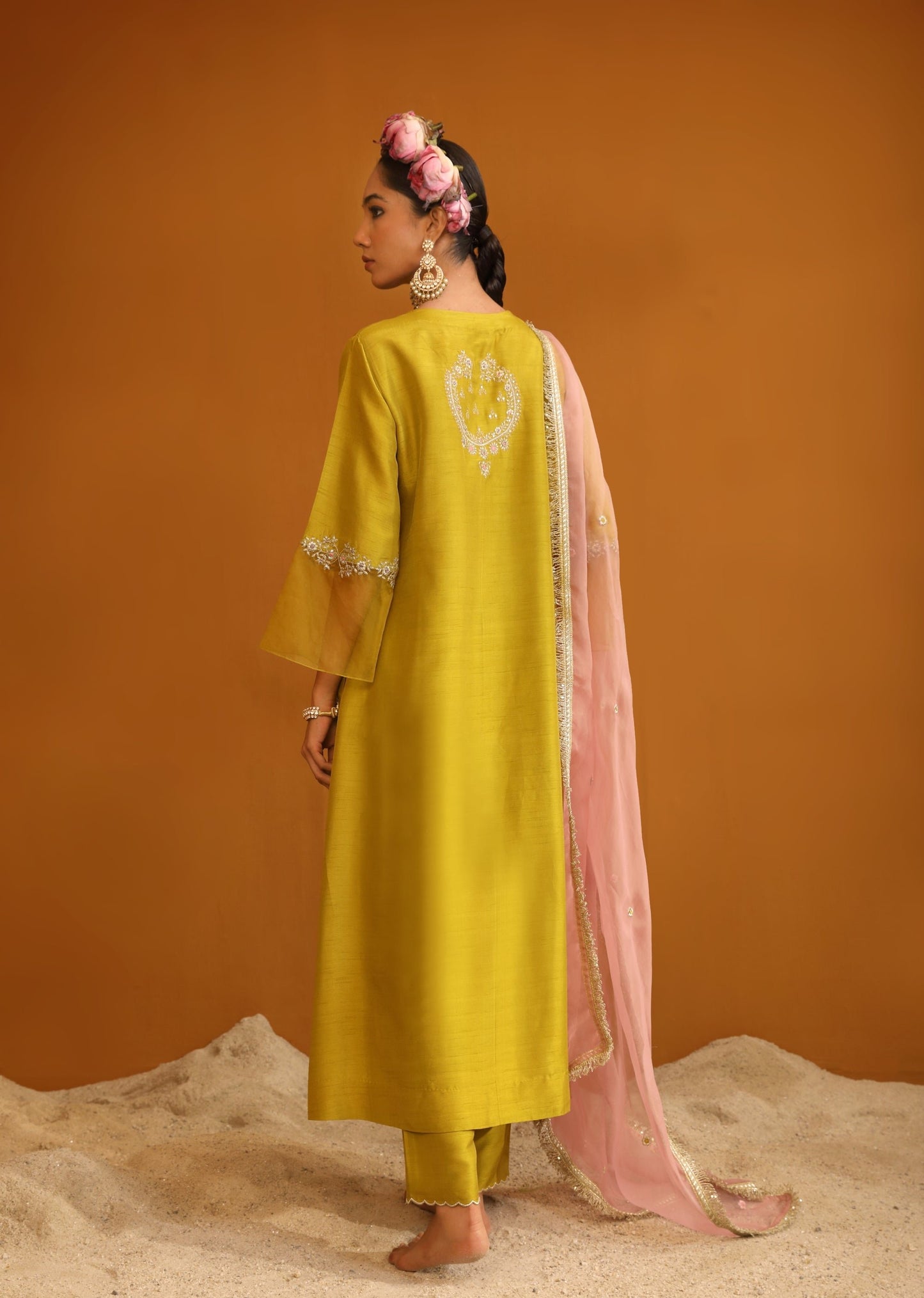 Shehnaz Kurta Set - Pear Green