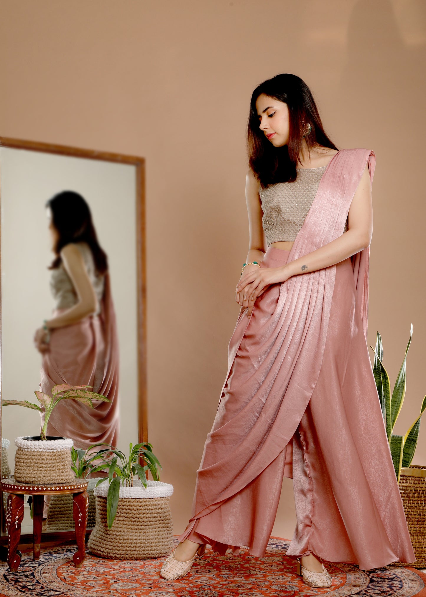 Palazzo Saree - Omana by Ranjana Bothra - Indian Wear