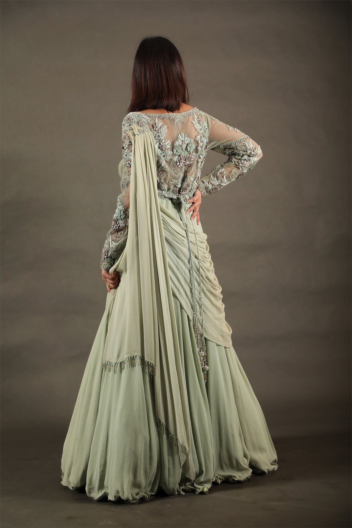 Draped Gown Saree