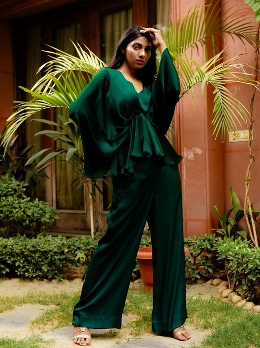 Emerald Cowl Coord Set