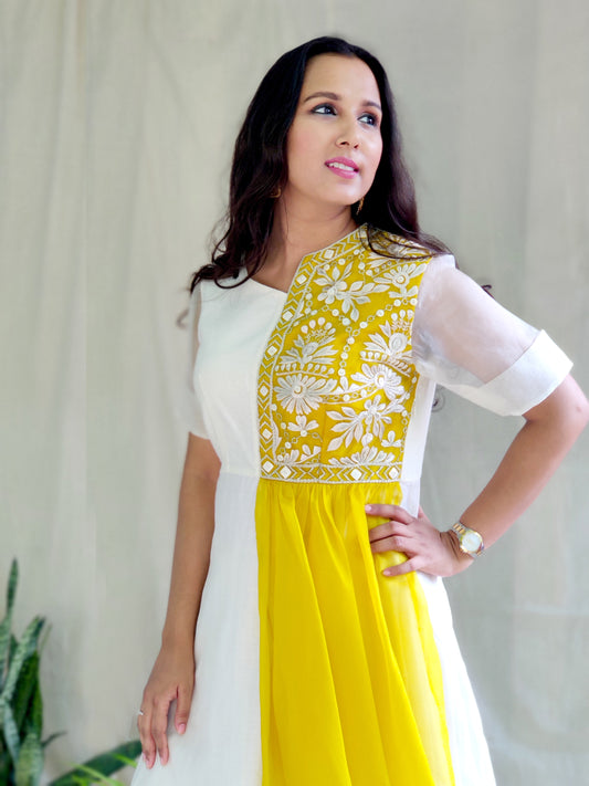 Ivory Jacket Kurta Set