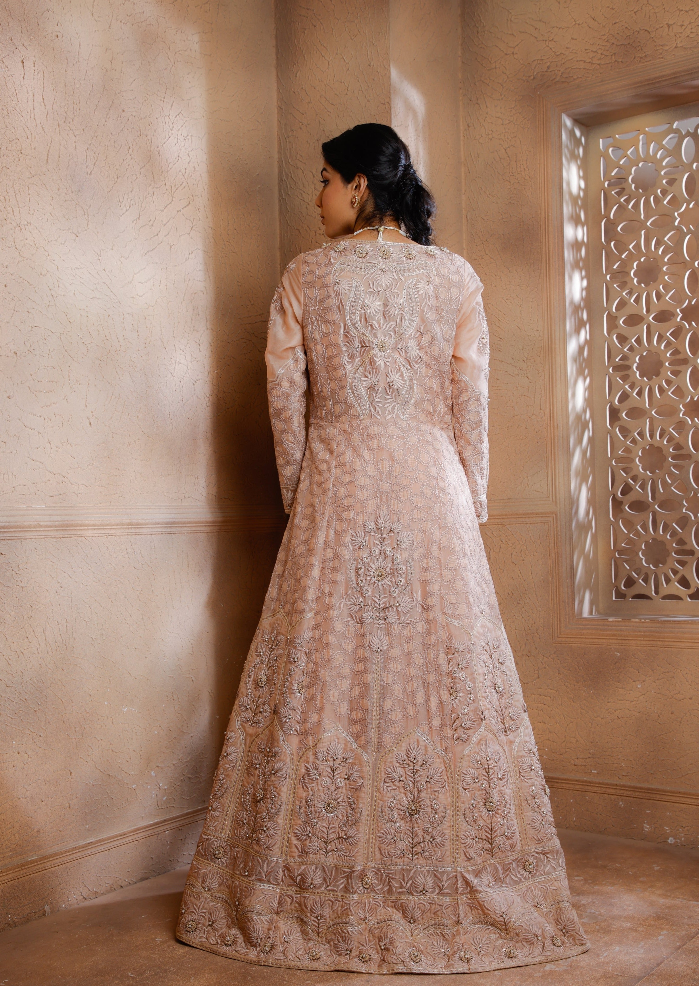 TheHlabel Style Update: Brocade Jacket on Lehenga and Blouse | TheHlabel