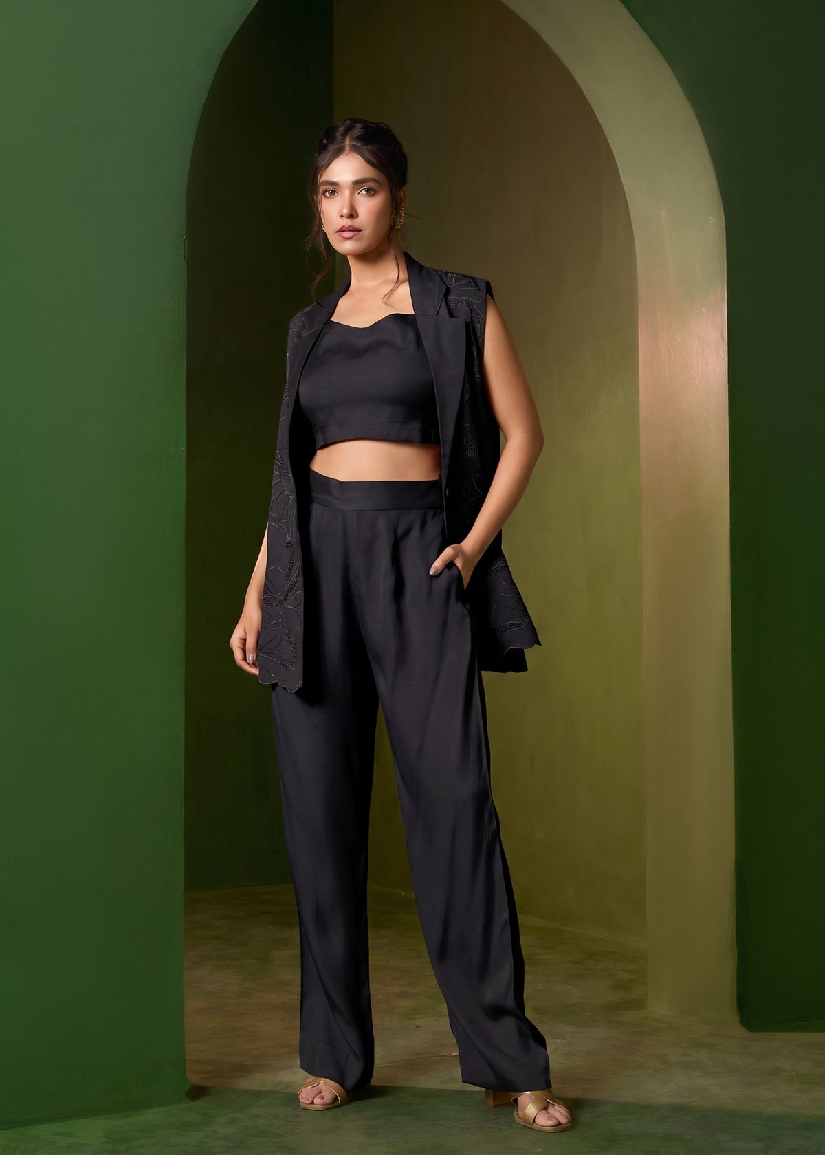 Arabella Blazer set - Black