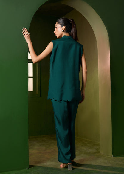 Arabella Blazer set - Emerald Green