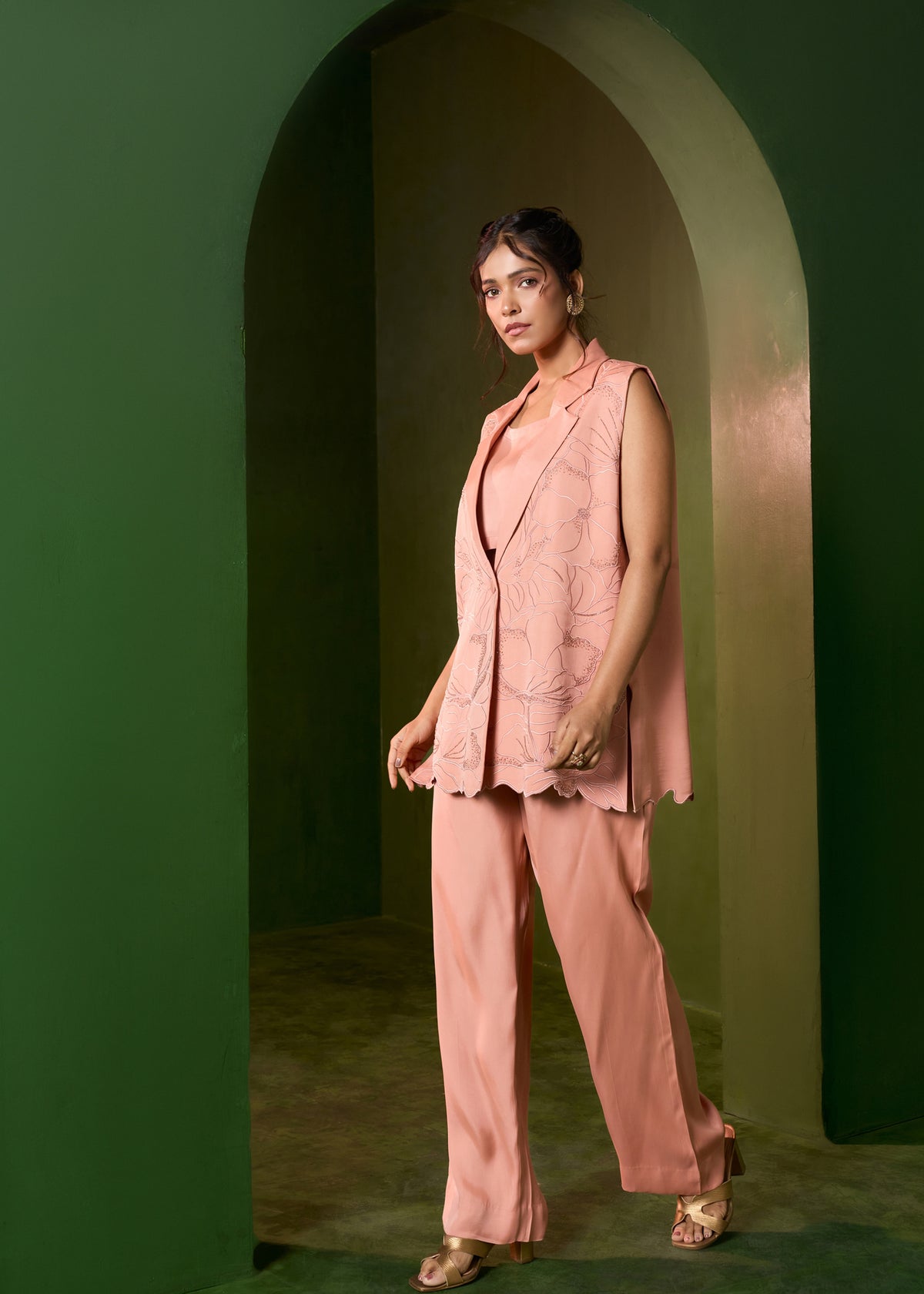 Arabella Blazer set - Mocha