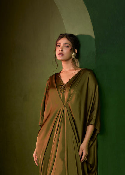 Celeste Stud Kaftan - Military green