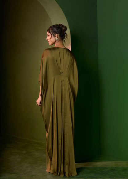 Celeste Stud Kaftan - Military green
