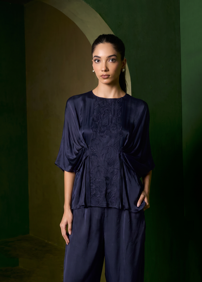 Isla Applique Coord set - Midnight Blue