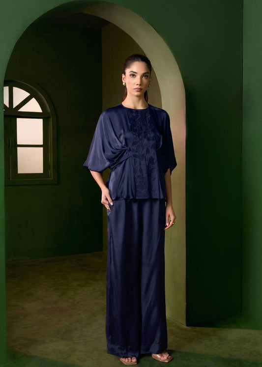 Isla Applique Coord set - Midnight Blue