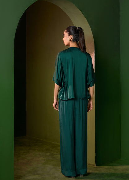 Isla Zipper Coord Set - Emerald Green