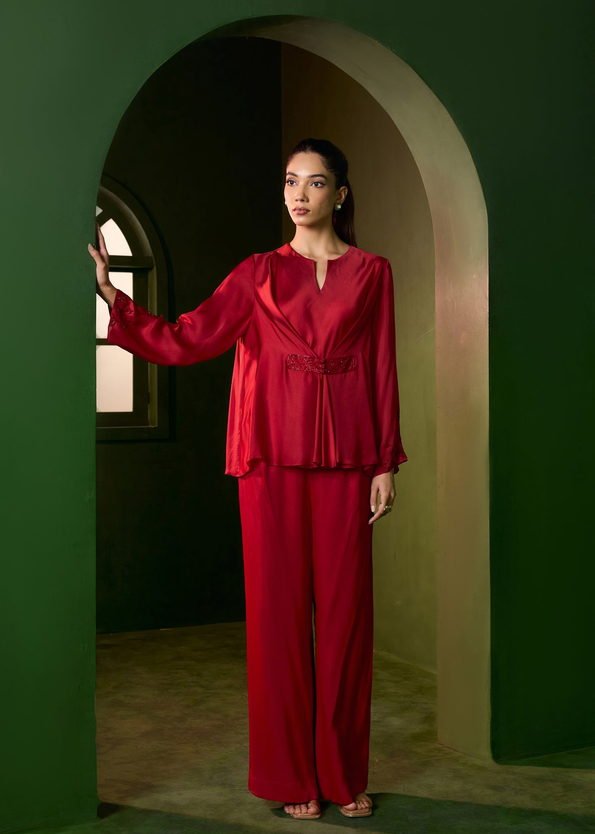Ivy Coord set- Red