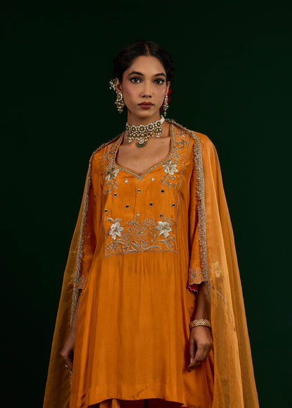 Misbah Sharara Set - Mango