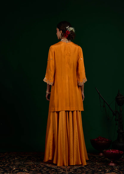 Misbah Sharara Set - Mango