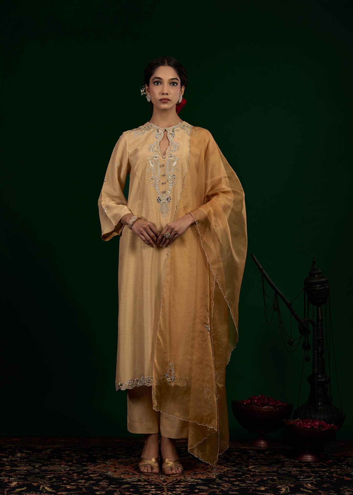 Taraani Kurta Set - Beige