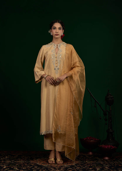 Taraani Kurta Set - Beige