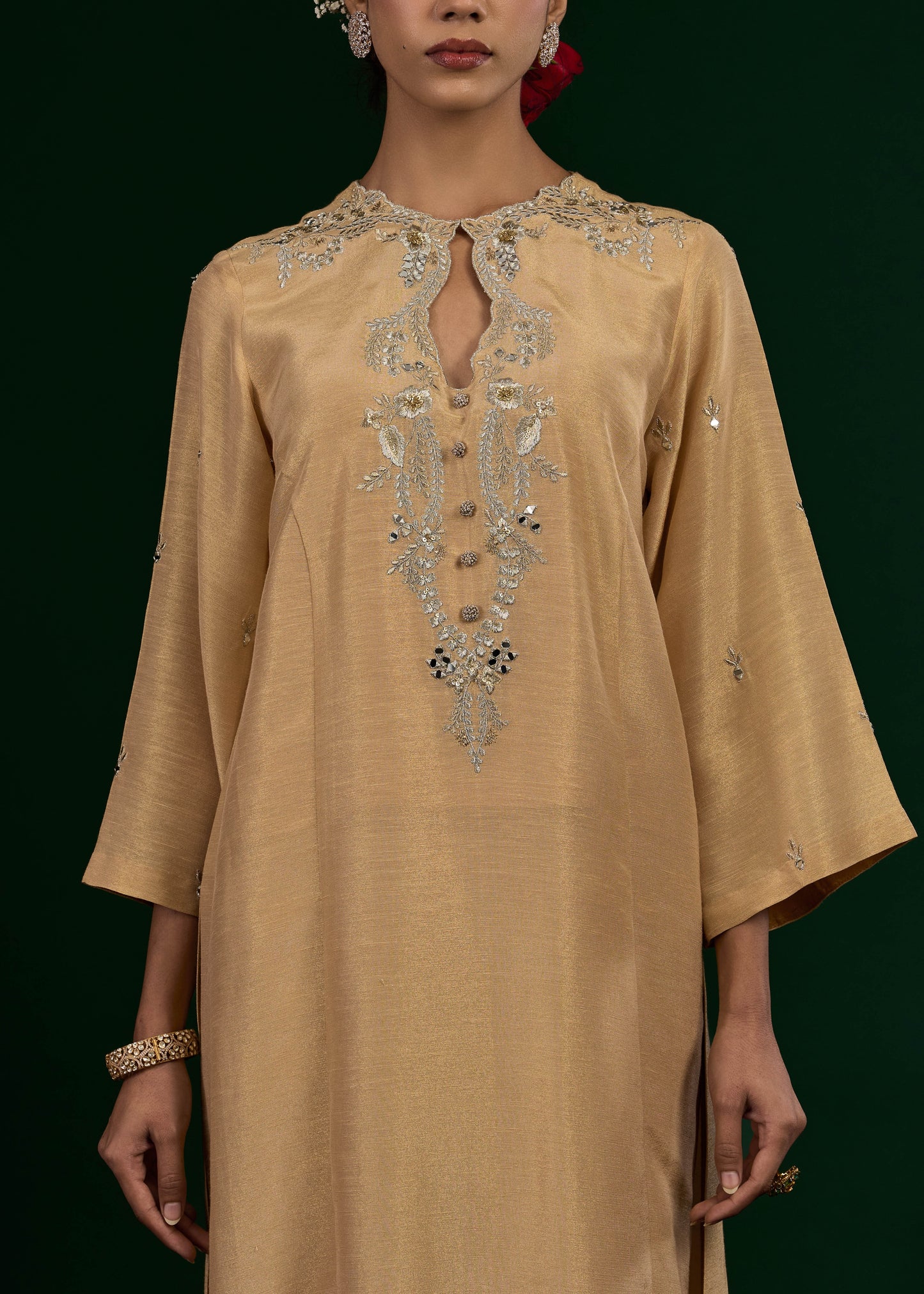 Taraani Kurta Set - Beige