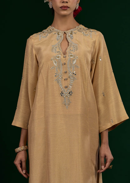 Taraani Kurta Set - Beige