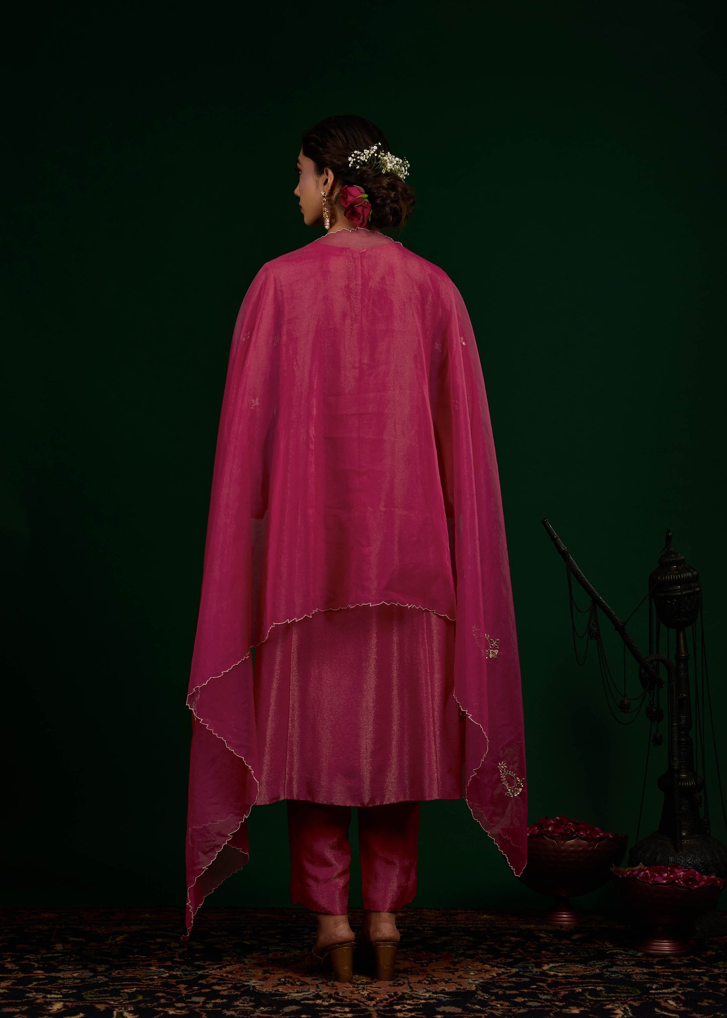 Taraani Kurta Set - Hot Pink