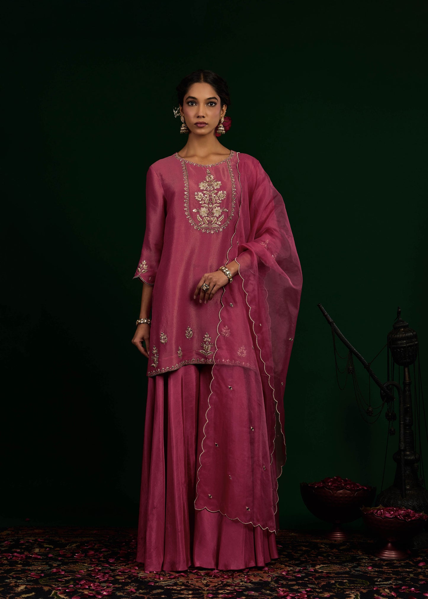 Ruhani Sharara Set - Mulburry