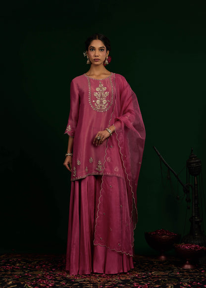 Ruhani Sharara Set - Mulburry