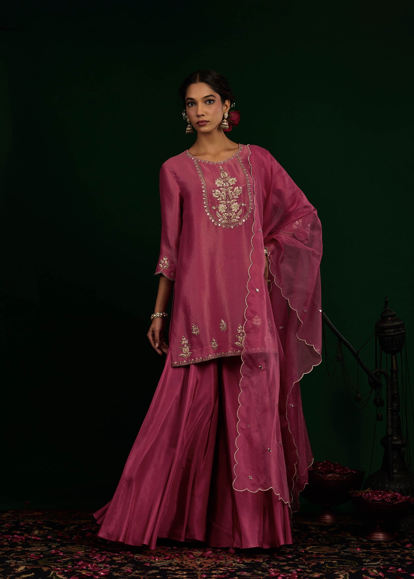 Ruhani Sharara Set - Mulburry