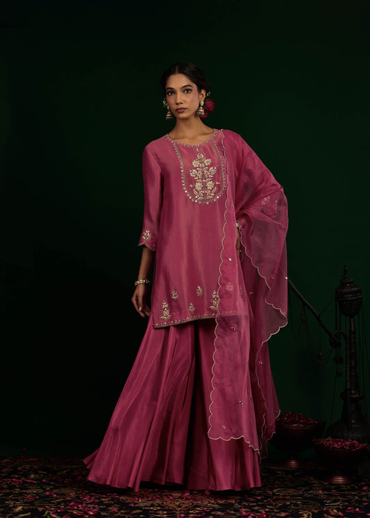 Ruhani Sharara Set - Mulburry