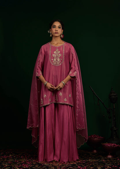 Ruhani Sharara Set - Mulburry