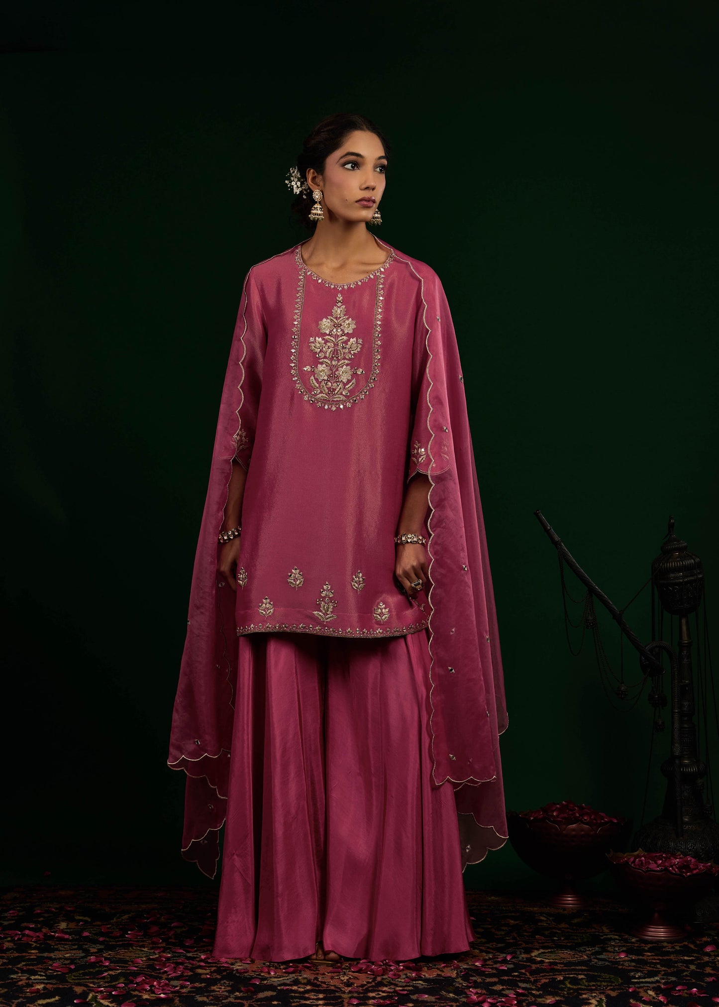 Ruhani Sharara Set - Mulburry