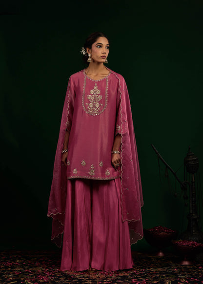 Ruhani Sharara Set - Mulburry