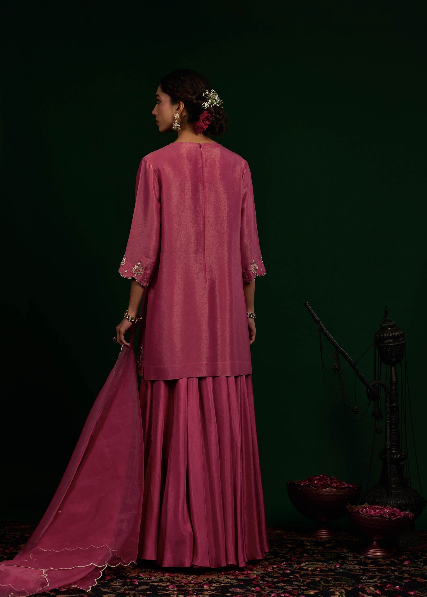 Ruhani Sharara Set - Mulburry