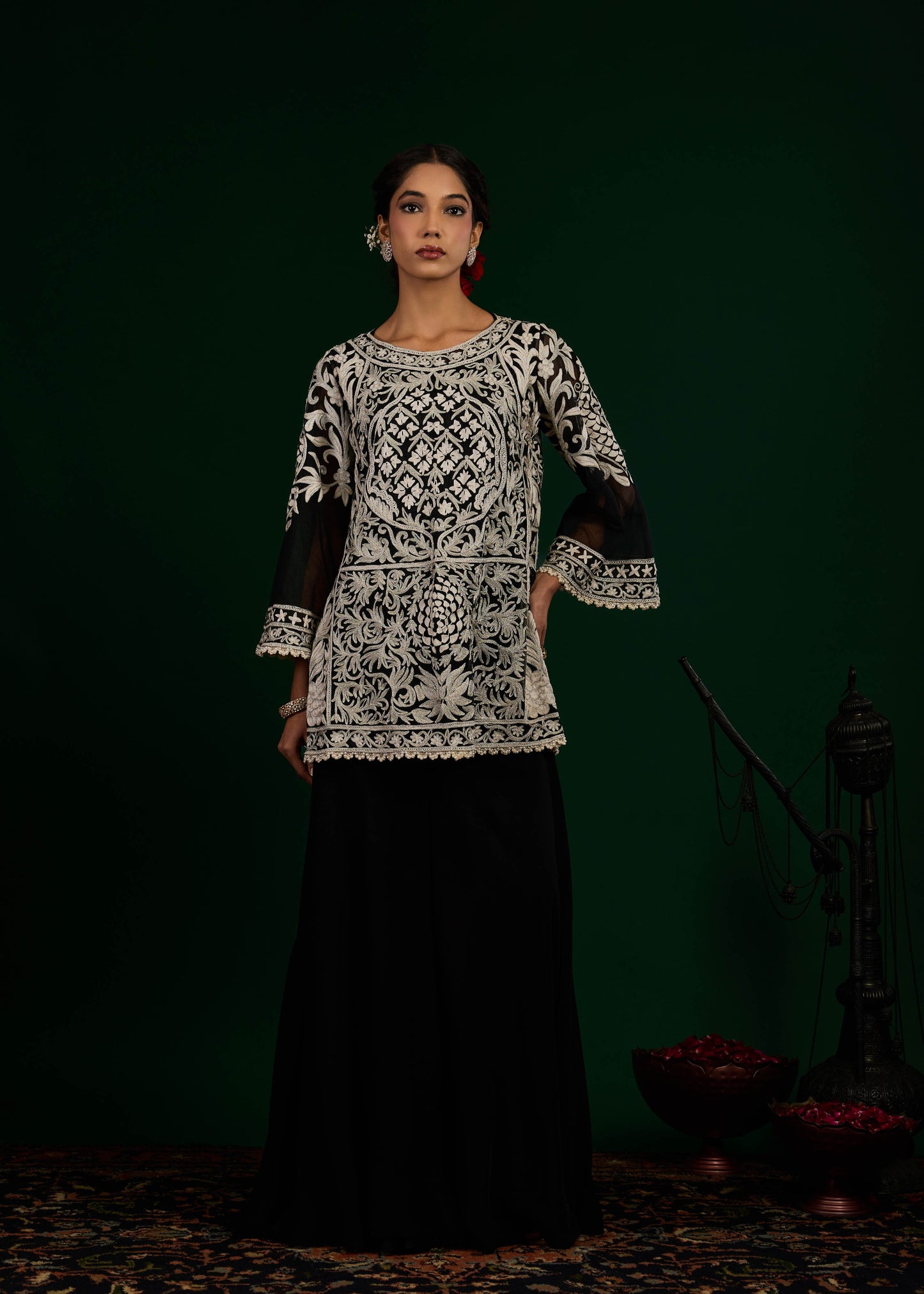 Rajsi Kurta with Palazzo - Black