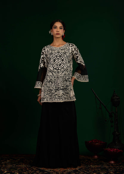 Rajsi Kurta with Palazzo - Black