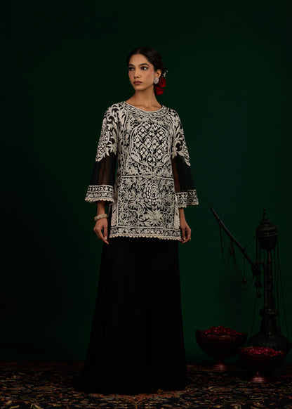 Rajsi Kurta with Palazzo - Black