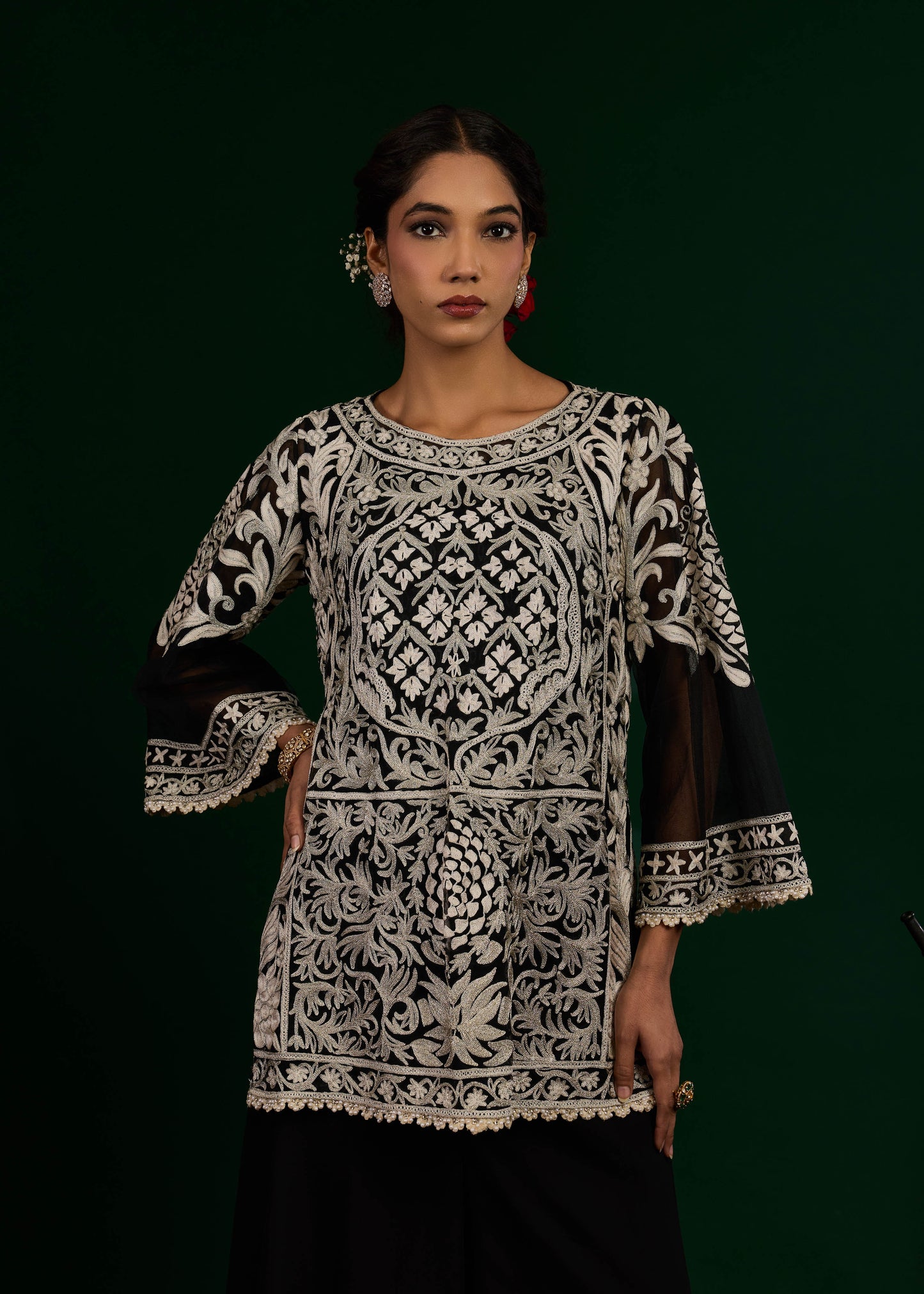 Rajsi Kurta with Palazzo - Black