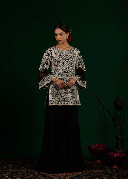 Rajsi Kurta with Palazzo - Black