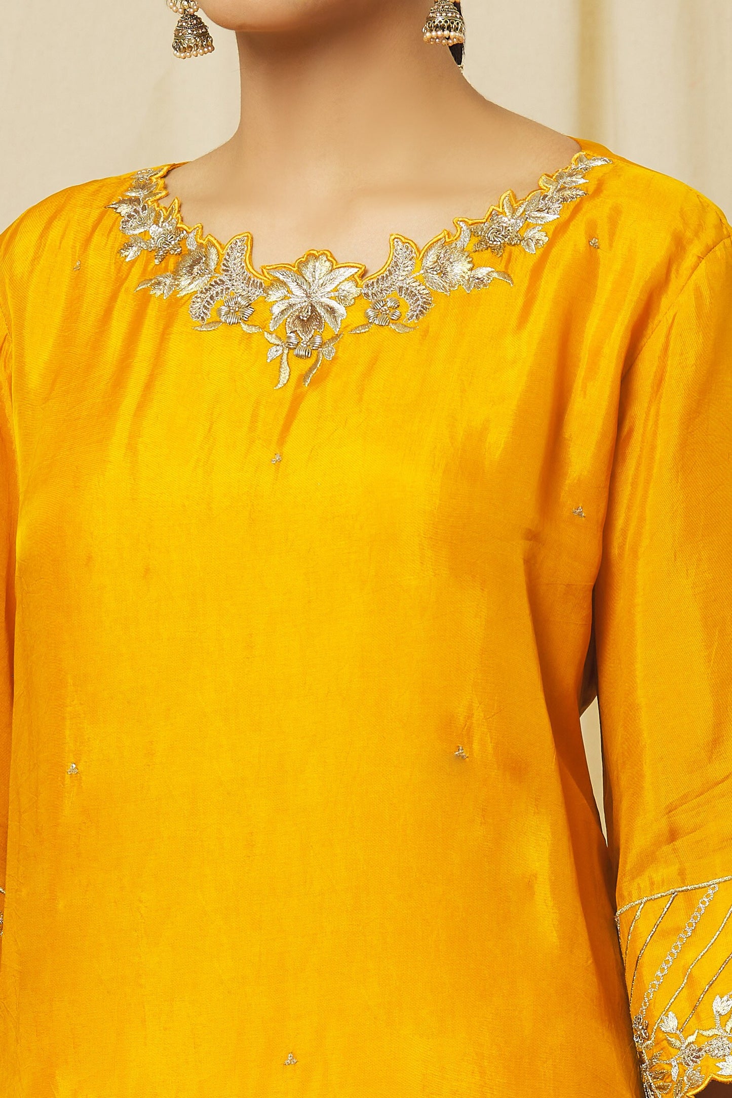 Mustard Shabana Dhoti Set