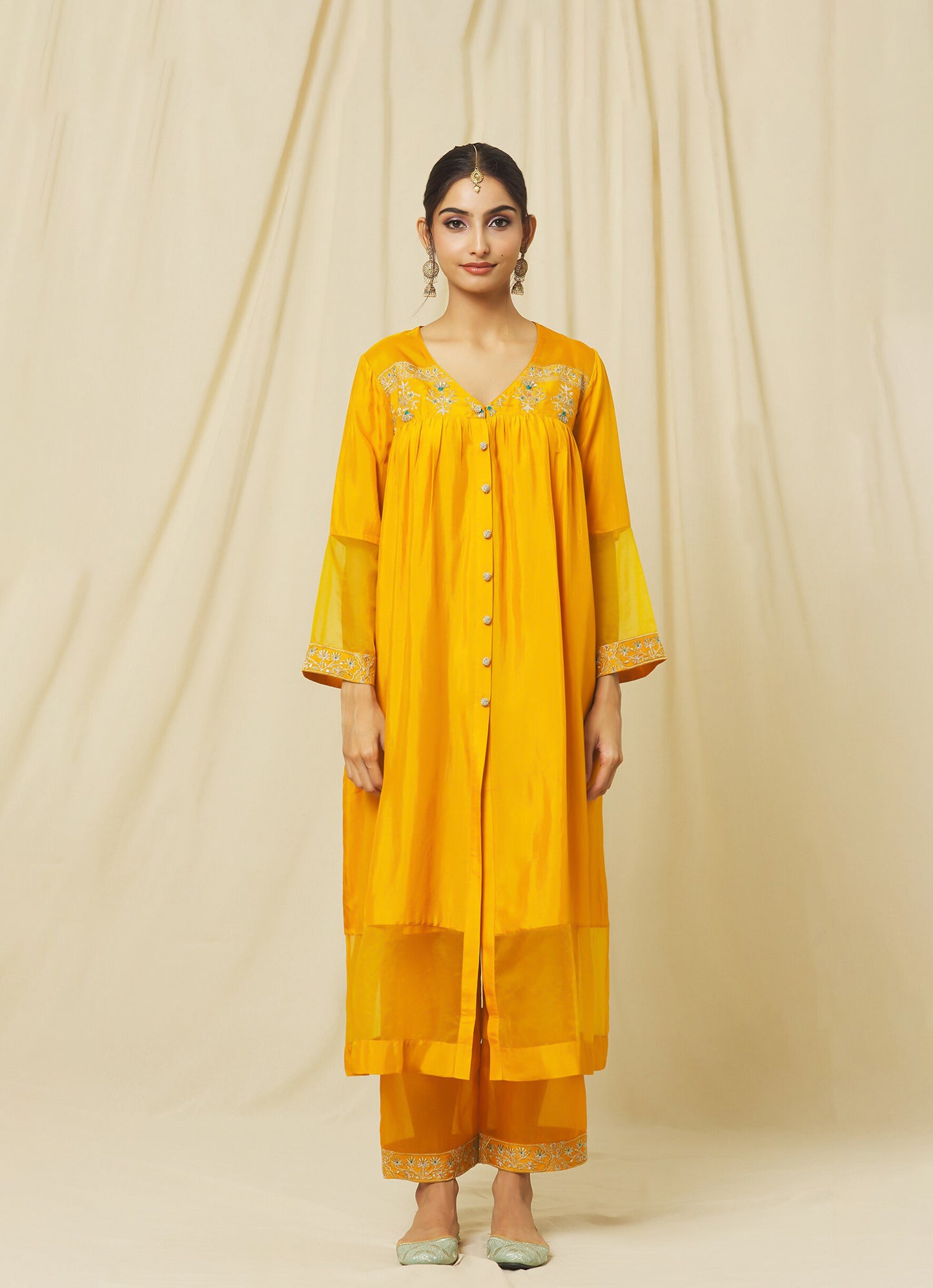 Mustard Zeenat Set