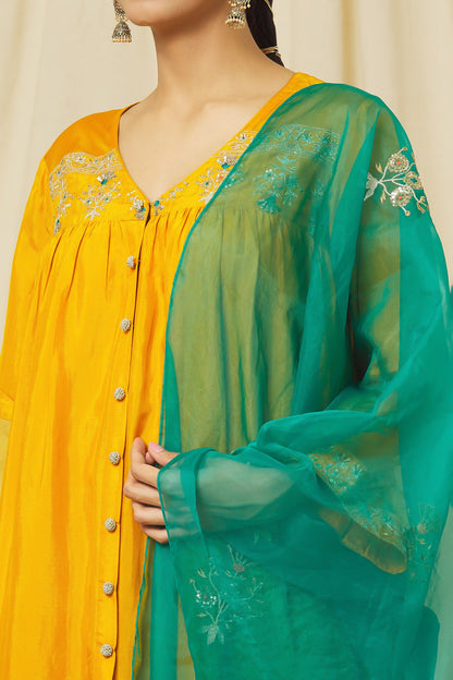 Mustard Zeenat Set