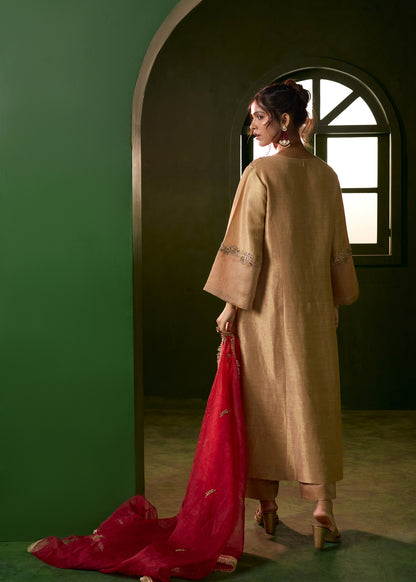 Gulzar Kurta Set - Gold