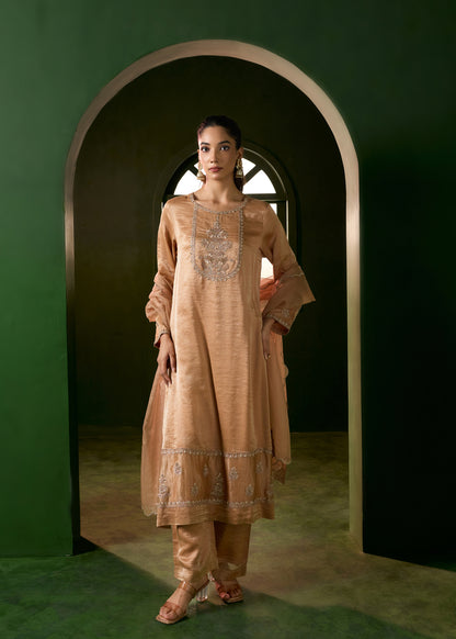 Noorani Kurta Set - Mocha